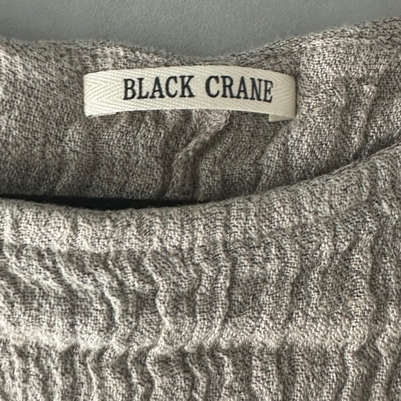 BLACK CRAINE Obi Linen Dress in Ash (Taupe-Grey) - Size L - Picture 14 of 16
